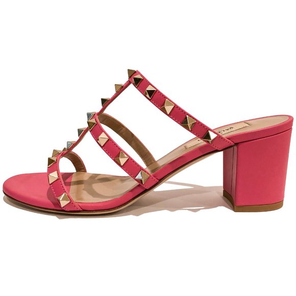 Rockstuds 60mm Leather Mule/Caged Slide Sandals - Picture 5 of 12